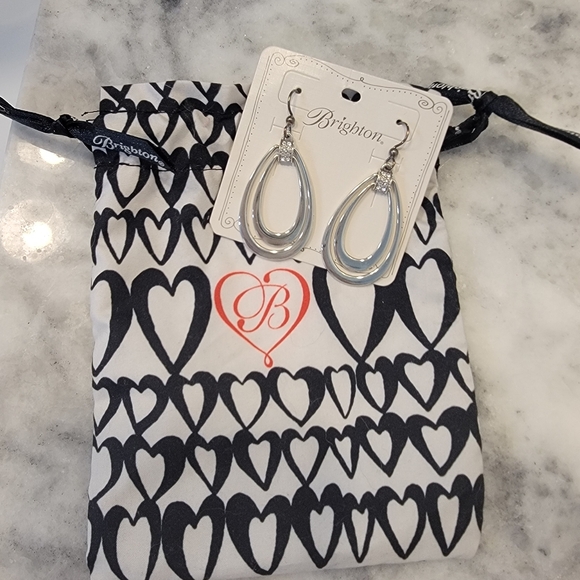 Brighton Silver Double Hoop Earrings - Picture 3 of 3